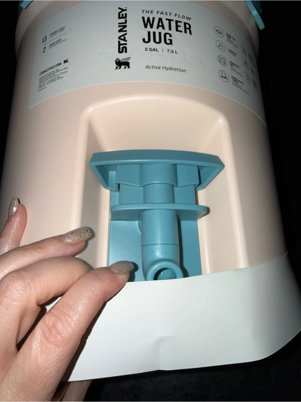 NEW STANLEY ADVENTURE FAST FLOW WATER JUG 2G PASTEL PINK BLUE GREEN NEW WITH TAG - Picture 13 of 16